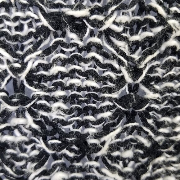 Moth Anthropologie Sweater Tank Womens S Debussy Marled Chunky Knit Black White - Picture 8 of 13